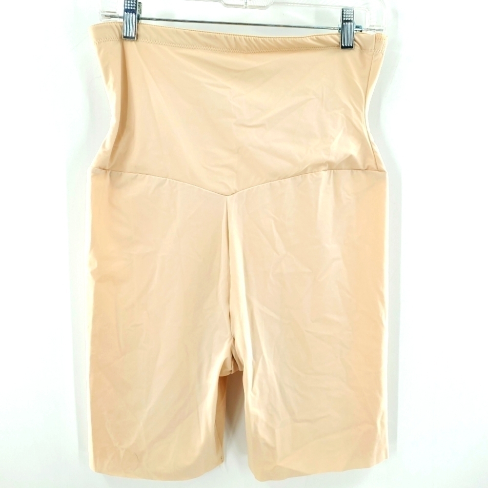 Maidenform tan spandex blend shapewear hi waist shorts 2XL